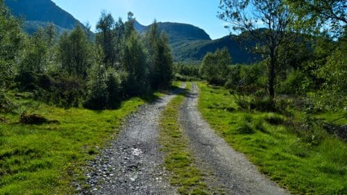 Langs Sørvassveien ved Sørvatnet