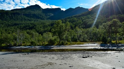 Langs Sørvassveien ved Sørvatnet