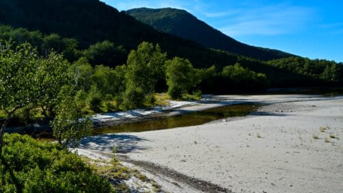 Langs Sørvassveien ved Sørvatnet