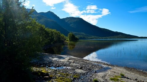 Langs Sørvassveien ved Sørvatnet