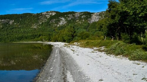 Langs Sørvassveien ved Sørvatnet