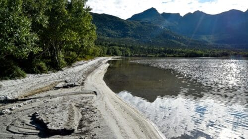 Langs Sørvassveien ved Sørvatnet